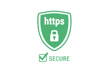 Sicherheit Ihrer Auftragsdaten Ein grünes Logo für https Secure