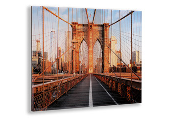 Foto auf Acrylglas Foto von Brooklyn Bridge hinter Acrylglas-Platte