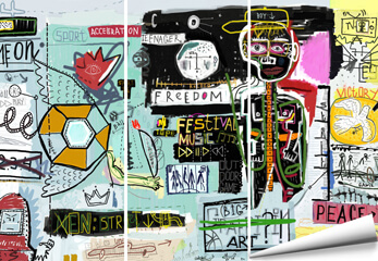 Fototapete recycled und vorgekleistert Fototapete Graffiti