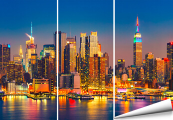 Fototapete Vliestapete Premium Fototapete New York Skyline