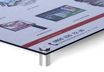 Firmschild aus Alu-Verbundplatte mit Butlerfinish Firmschild aus Alu-Verbundplatte mit Butlerfinish