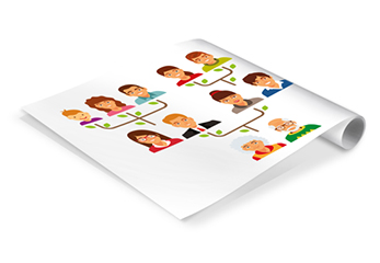 Stammbaum Druck auf Posterpapier Stammbaum Druck auf Posterpapier